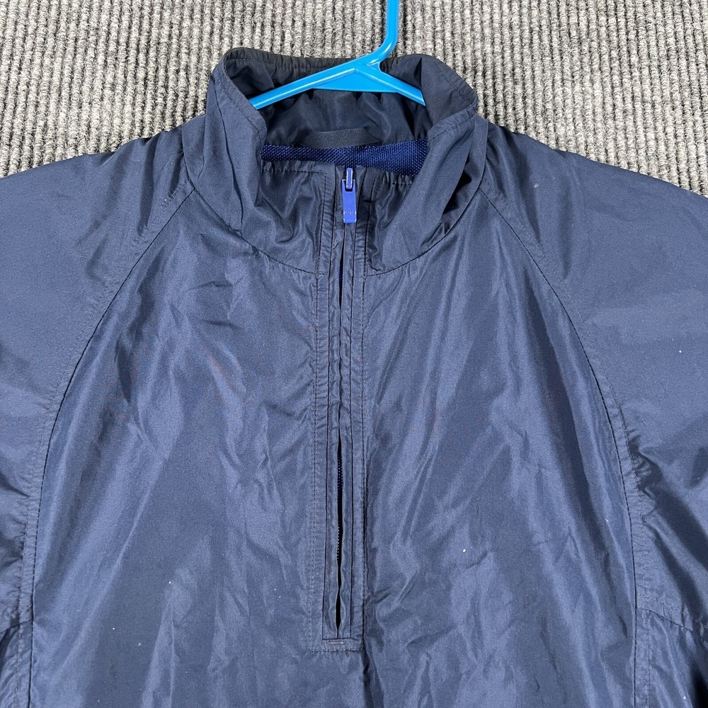 Polo Ralph Lauren Jacket Mens Large Blue Long Sleeve 1/4 Zip Windbreaker Golf